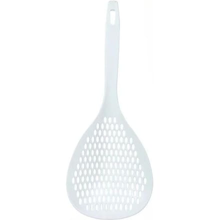 Lot de 3 passoires en plastique avec poignée pour égoutter les pâtes white