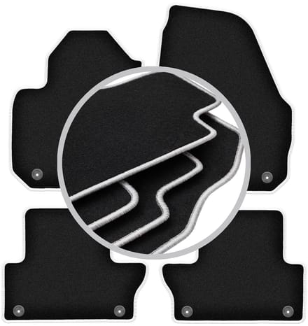 CARLUX-SILVER automatten voor: Volvo XC60 I crossover (2008-2017)