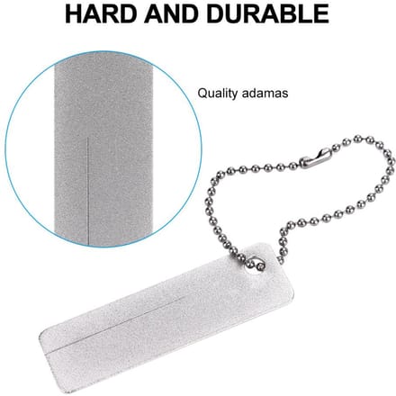 Lime Affûteur d'Hameçons de Pêche de Poche d'Extérieur avec Porte-Clés gray
