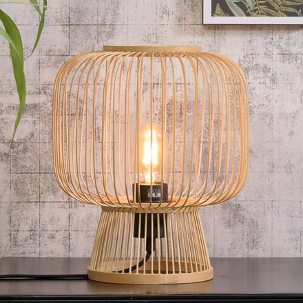 GOOD&MOJO Tafellamp Cango - Bamboe - Ø26cm - Scandinavisch,Bohemian