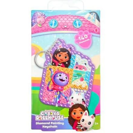 Gabby's Poppenhuis 's Dollhouse Diamond Painting sleutelhanger