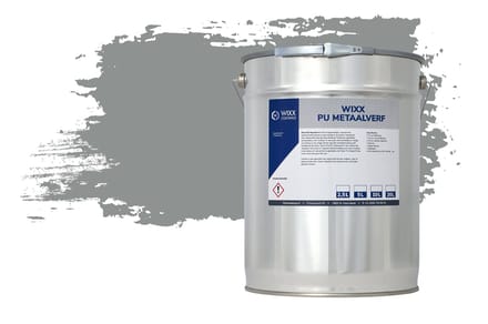 Wixx PU Metaalverf - 5L - RAL 7042 | Verkeersgrijs A