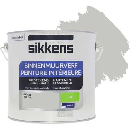 Sikkens - Binnenmuurverf Mat - Lichtbeton - 2,5 L