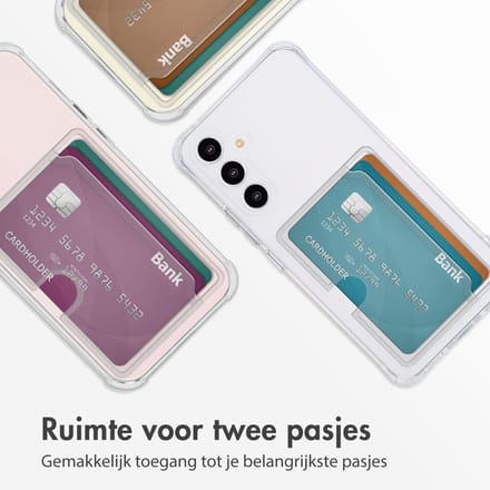 imoshion Softcase Backcover met pasjeshouder voor de Samsung Galaxy A54 (5G) - Transparant