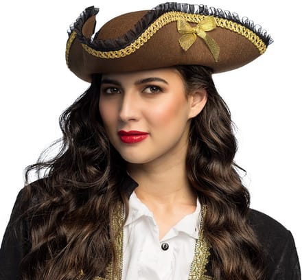 Boland - Hoed piraat Coral Bruin - 59 - Volwassenen - Vrouwen -