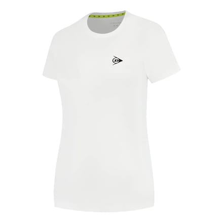Dunlop Club Crew T-shirt Dames-Wit