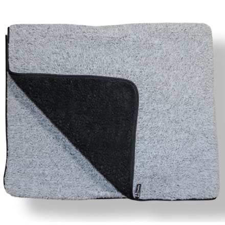 Vetbed® Sherpa fleece deken, grijs 124x73cm hond