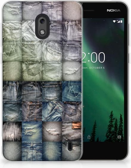 Silicone Back Cover Nokia 2 Spijkerbroeken