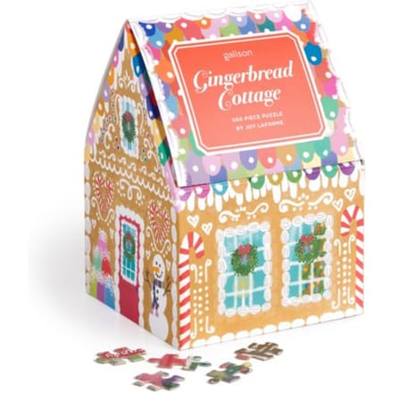 Joy Laforme Gingerbread Cottage 500 Piece Puzzle In A House - Galison
