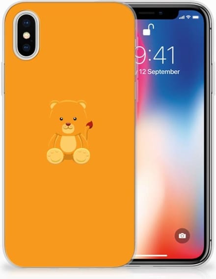Apple iPhone X | Xs Telefoonhoesje met Naam Baby Beer