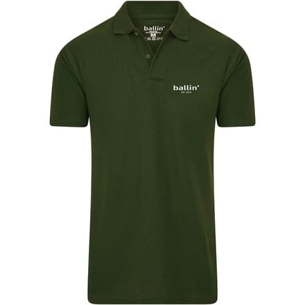Ballin Est. 2013 - Heren Polo SS Basic Polo - Groen - Maat M