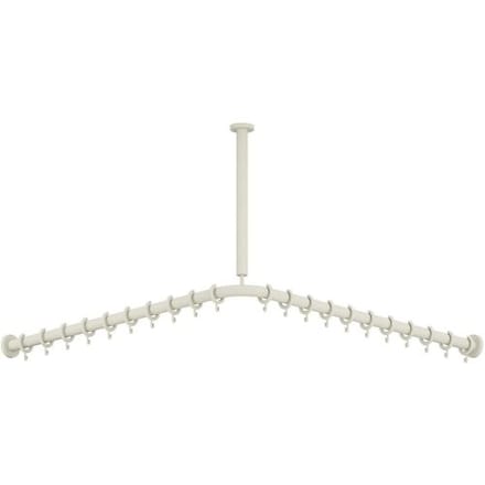 HEWI Series 477/801 curtain rod with ceiling suspension 801.34B1061 99