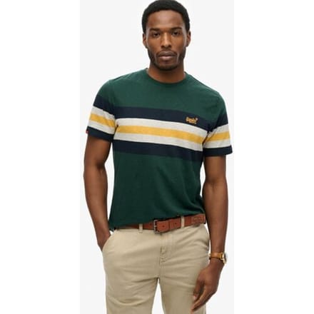 Superdry - Essentials T-shirt met strepen - Heren - T-shirts
