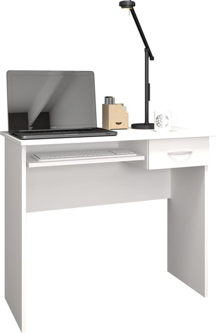 Houten bureau computerbureau toetsenbordlade bureau Arusa