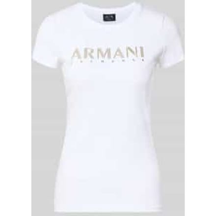 slim fit T-shirt met labelprint