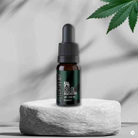 Dutch Hemp CBD-olie 5% - 10ml - Broad spectrum
