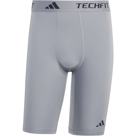Adidas Performance Techfit Compression Training Korte Legging - Heren - Grijs