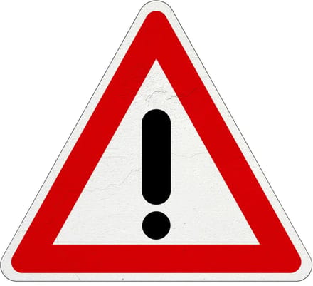 Let op gevaar bord - J37 | Sign Again materiaal | 30 cm