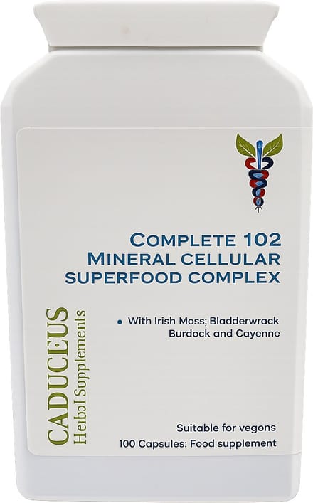 Complete 102 mineralen cellulaire superfood complex 100 capsules