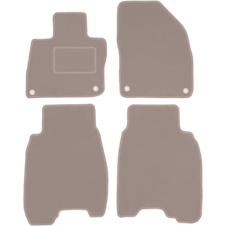 Beige veloursmatten voor: Honda Civic VIII (UFO) hatchback (2006-2012)