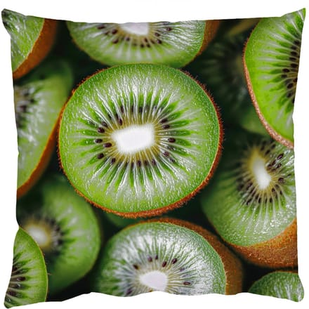 Sierkussens - Kussentjes Woonkamer - 60x60 cm - Kiwi - Fruit - Groen