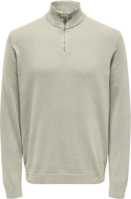 ONLY&SONS - ONSALEX REG 12 HALF ZIP KNIT - Heren - Gebreide truien