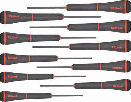 Precisie Schroevendraaierset - 10 stuks SAE Inch Maten .028-5/32