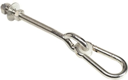 2 stuks Schommelhaken met Karabijnhaak M10 120mm