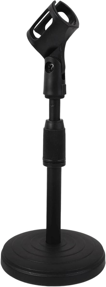 Microfoonstandaard Bureau - Microfoonhouder - Opnemen En Spreken - Verstelbare Hoogte - 36 cm - Zwart