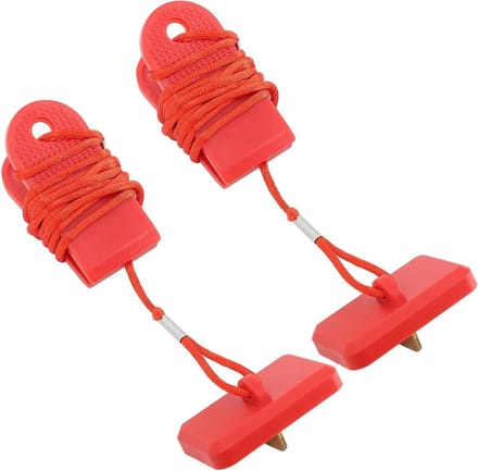 Loopband Veiligheidssleutel - Noodstop Sleutel - Veilig Trainen - Universele Compatibiliteit - 2 Stuks - Zwart