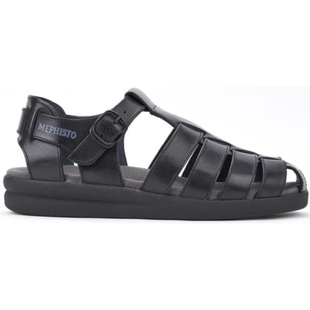 Mephisto SAM Heren Sandaal - Zwart - Maat 40