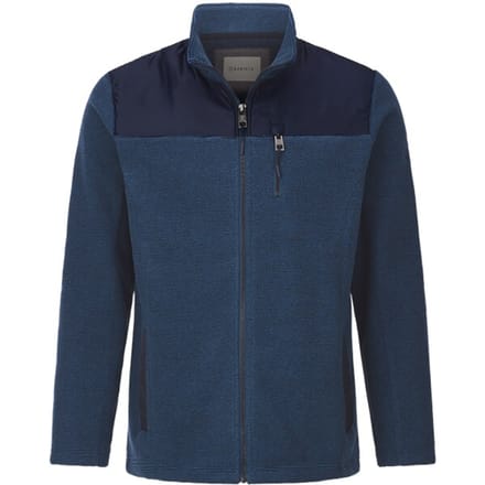 Babista herren Fleecejack - 52/54 - blauw - Plus Size