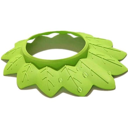 Bonnet de bain élastique souple en forme de feuille pour enfants green