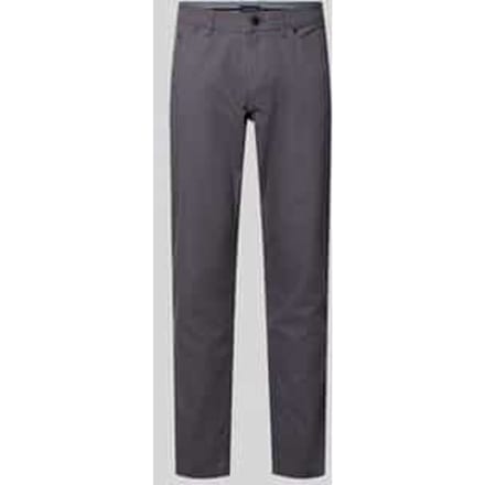 straight fit broek met structuurpatroon
