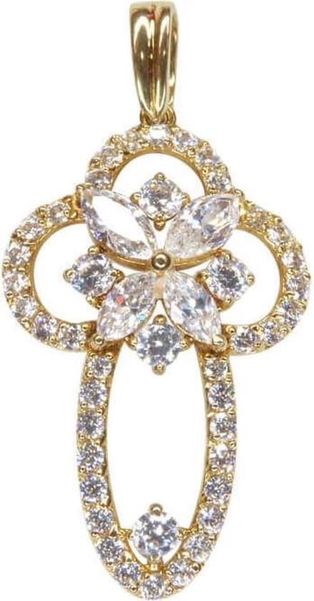 14 karaat gouden fantasie kruis