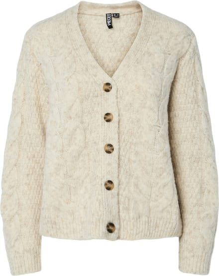 PIECES - PCNINA LS V-NECK KNIT CARDIGAN NOOS BC - Dames - Cardigans