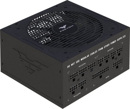 PREYON EAGLE POWER Interne Voeding - 650 Watt - 80 Plus Bronze - Volledig Modulair - ATX - Beveiligd - Zwart
