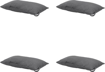 Madison - Hoofdkussen Panama grey - Ca. 24x40 cm - Set van 4