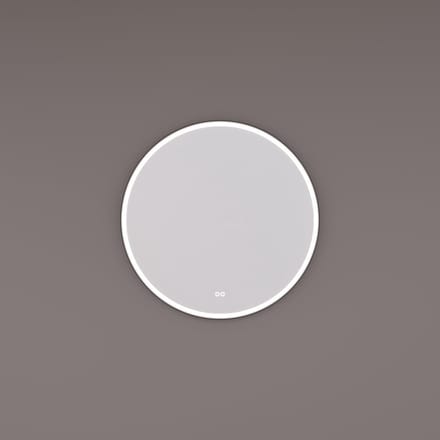 HIPP Design spiegel Rond Mat Zwart LED Baan 100 x 3 cm met Touch Dimmer en Spiegelverwarming