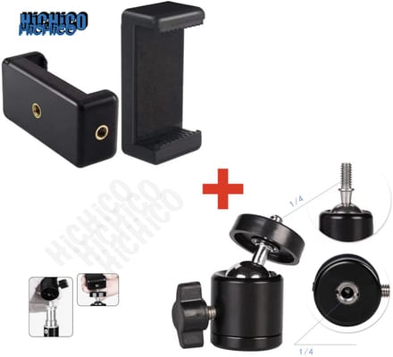 Mobiele Telefoon Houder Statief – Telefoonhouder - Universele Telefoonhouder voor statief  + 360 ° Draaigreep