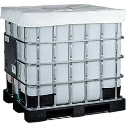 Kuhlmann IBC isolatiemuts, voor 1000 l IBC containers met levensmiddelen, L 4400 x B 150 x H 100 mm, wit