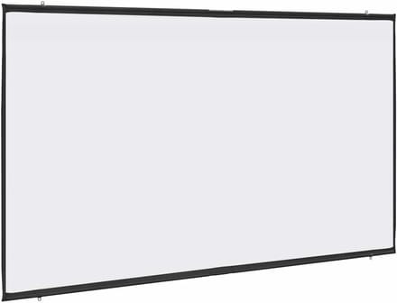 Projectiescherm Wand - Handmatig Scherm - Thuisbioscoop Presentaties - Mat Polyester Oppervlak - 108 Inch 16:9 - Wit