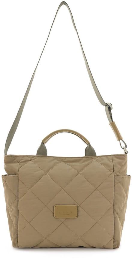 SEIDENFELT MANUFAKTUR handtas schoudertas Hetta Handbag Greige Khaki kaki