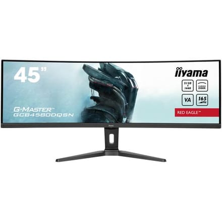 45" iiyama G-MASTER Red Eagle GCB4580DQSN-B1 - 5120x1440 - 165Hz - VA - 90W USB-C - KVM switch