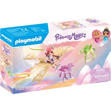 Playmobil Regenboogtrip met Pegasusveulens in de Wolken Speelset