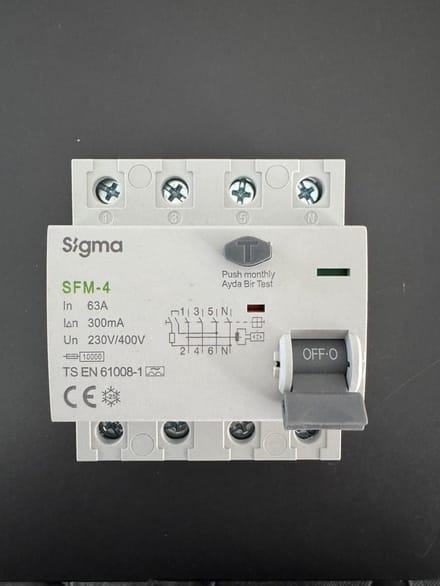 Sigma Aardlekschakelaar 4Polig 63A 300mA
