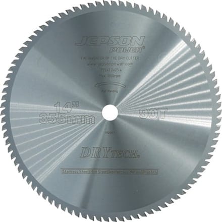 Jepson - Zaagblad 355 mm - Staal & inox - dunne materialen
