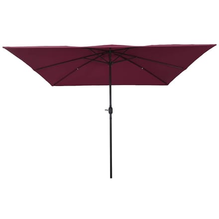 vidaXL Tuinparasol 295 x 295 x 245 cm Polyester en staal Bordeaux Rood