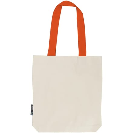 Tote bag met contrasterende handvatten Neutral Twill