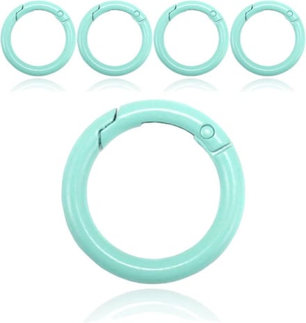 Set van 5 Boho Karabijnhaken - Groen